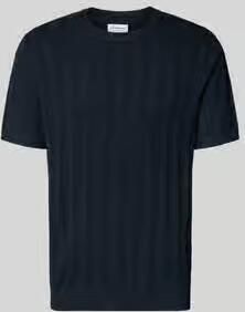 Lindbergh Gebreid shirt van viscosemix met ronde hals