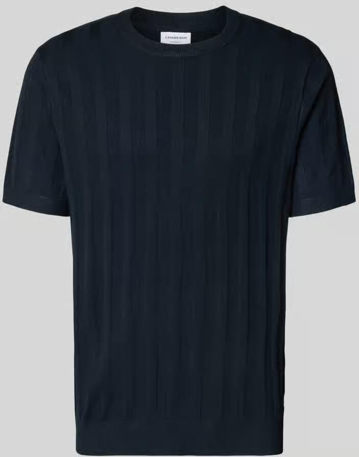 Lindbergh Gebreid shirt van viscosemix met ronde hals