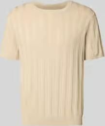 Lindbergh Gebreid shirt van viscosemix met ronde hals