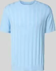 Lindbergh Gebreid shirt van viscosemix met ronde hals