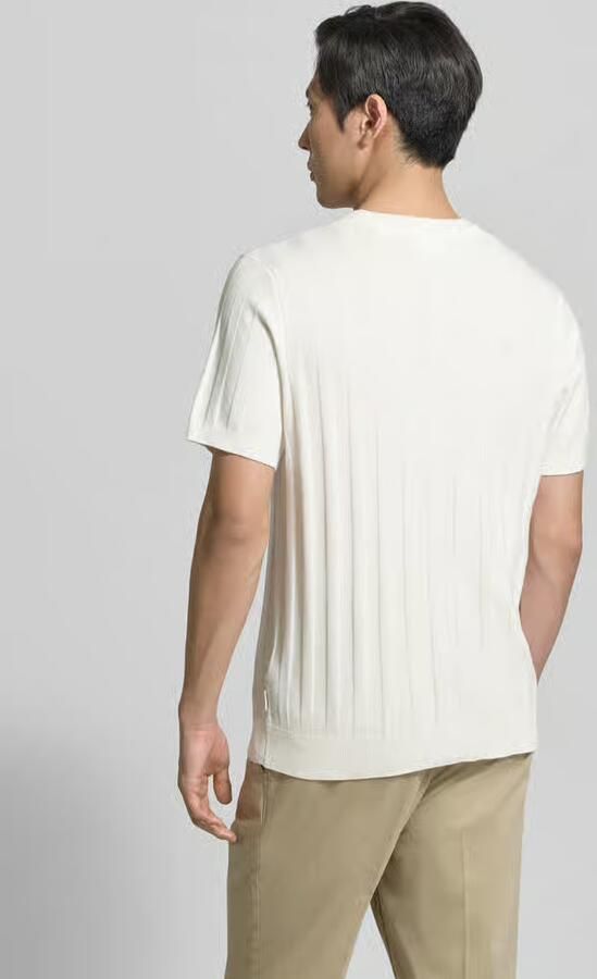 Lindbergh Gebreid shirt van viscosemix met ronde hals - Foto 3