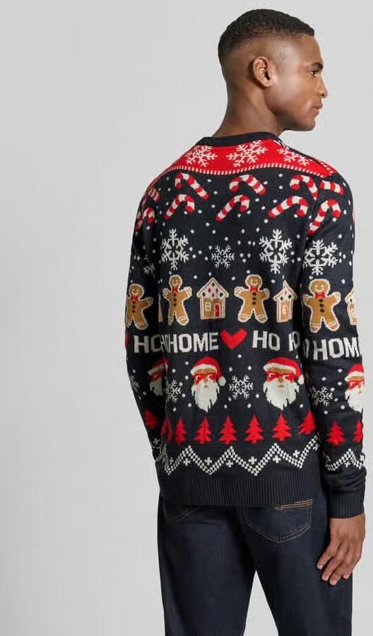 Lindbergh Gebreide pullover in all-over look model 'Santa'