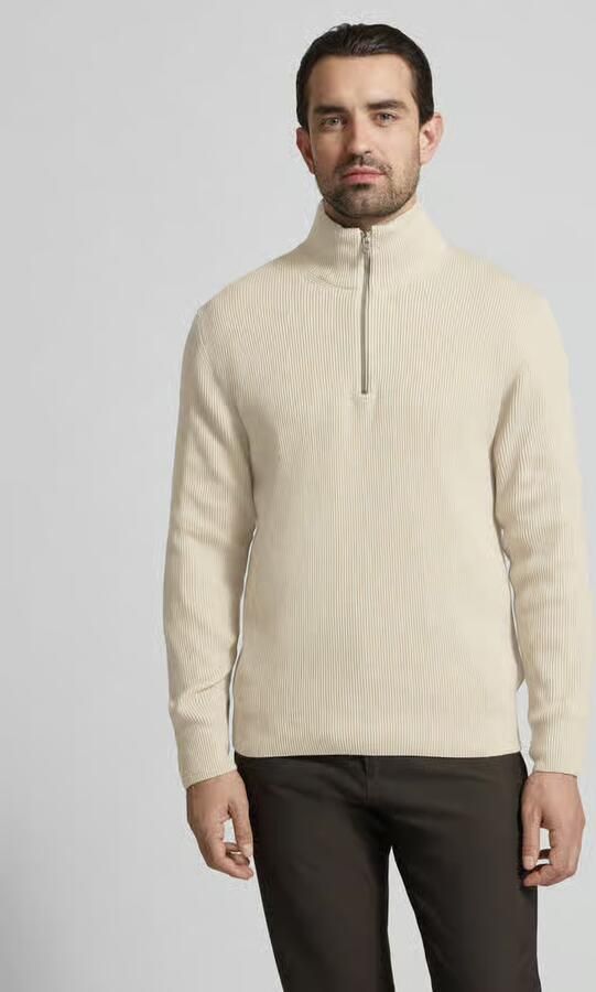 Lindbergh Gebreide pullover met opstaande kraag en ritssluiting - Foto 3
