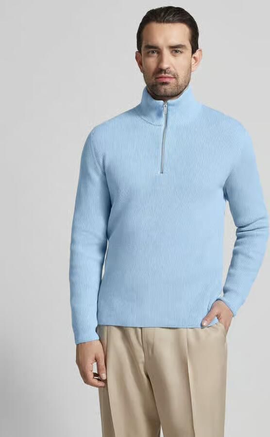 Lindbergh Gebreide pullover met opstaande kraag en ritssluiting - Foto 2