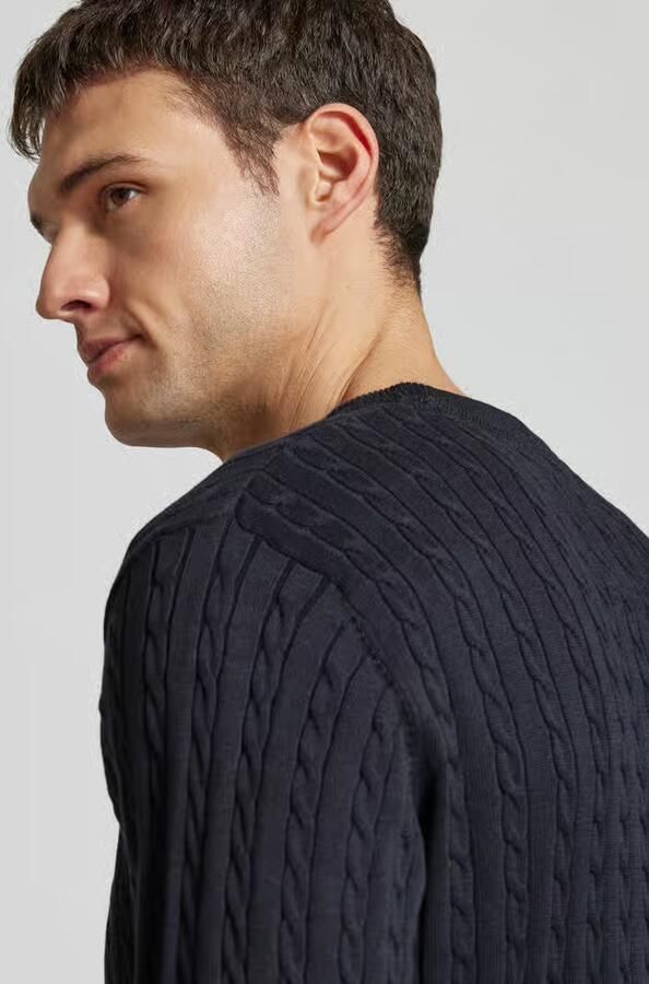 Lindbergh Gebreide pullover met ribboorden