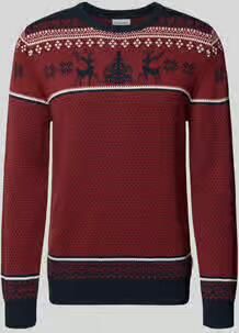 Lindbergh Gebreide pullover met ribboorden