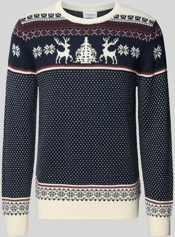 Lindbergh Gebreide pullover met ribboorden - Foto 2