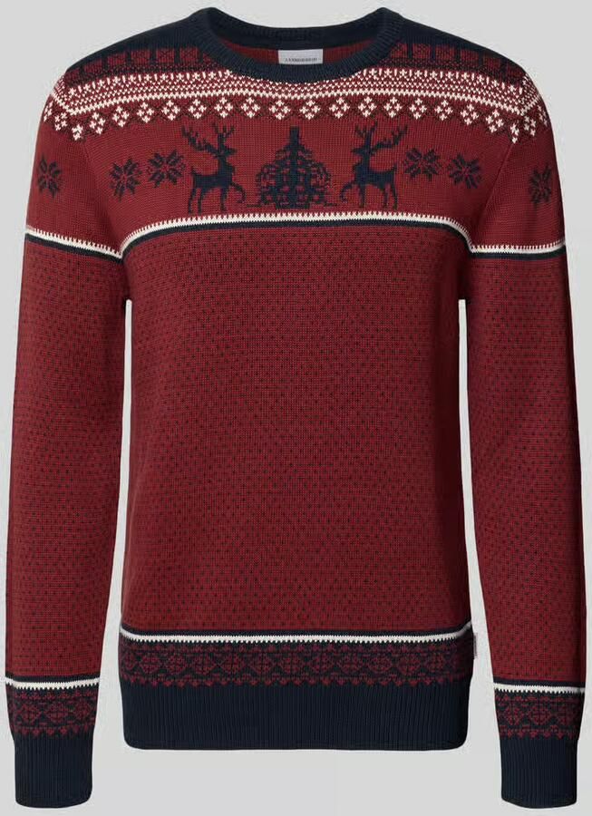 Lindbergh Gebreide pullover met ribboorden - Foto 2