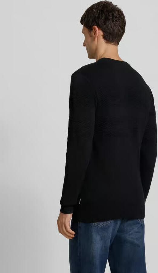 Lindbergh Gebreide pullover met ribboorden - Foto 6