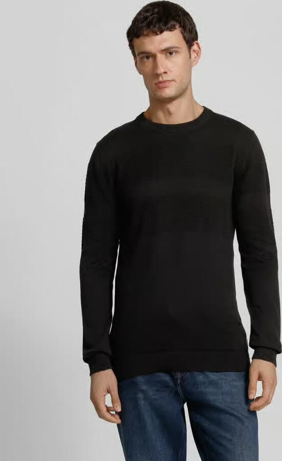 Lindbergh Gebreide pullover met ribboorden - Foto 7