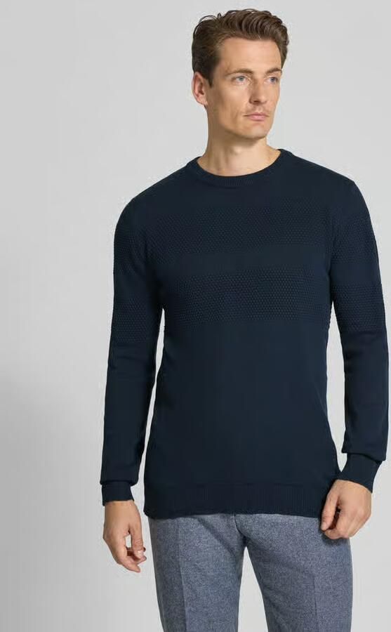 Lindbergh Gebreide pullover met ribboorden - Foto 7