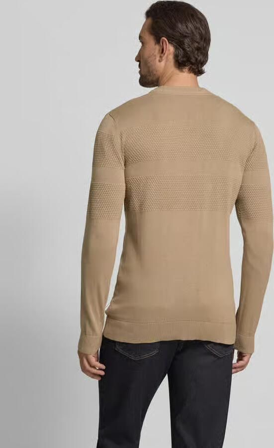 Lindbergh Gebreide pullover met ribboorden - Foto 5