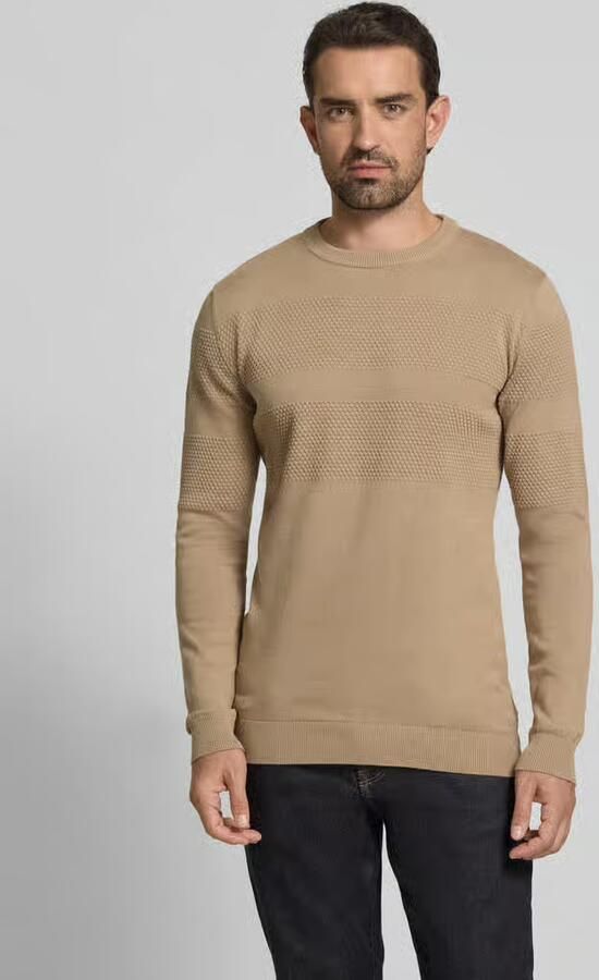 Lindbergh Gebreide pullover met ribboorden - Foto 6
