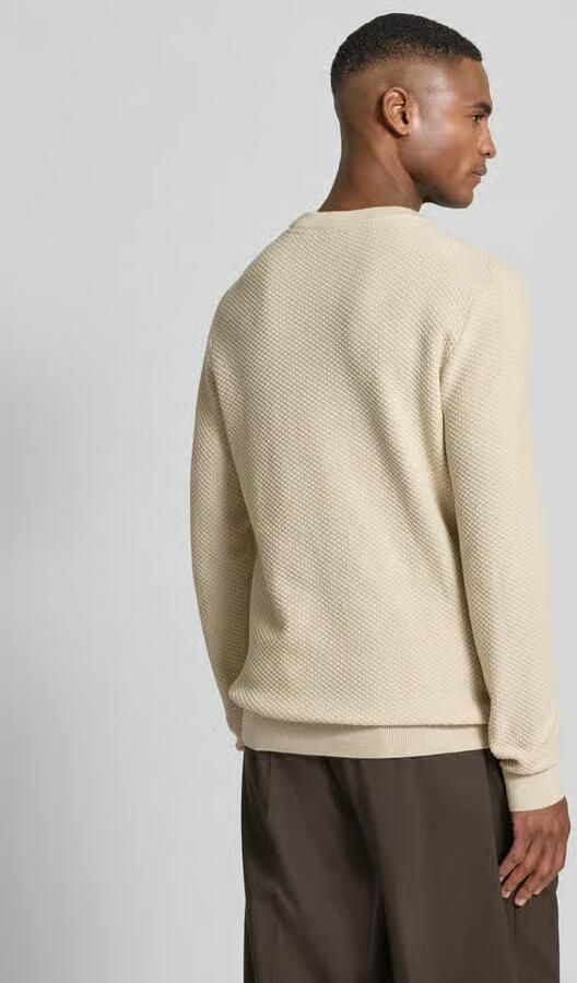 Lindbergh Gebreide pullover met structuurmotief en ronde hals - Foto 5