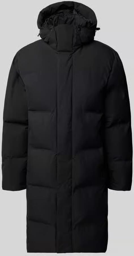 Lindbergh Gewatteerde lange jas met capuchon model 'Recycled padded coat'