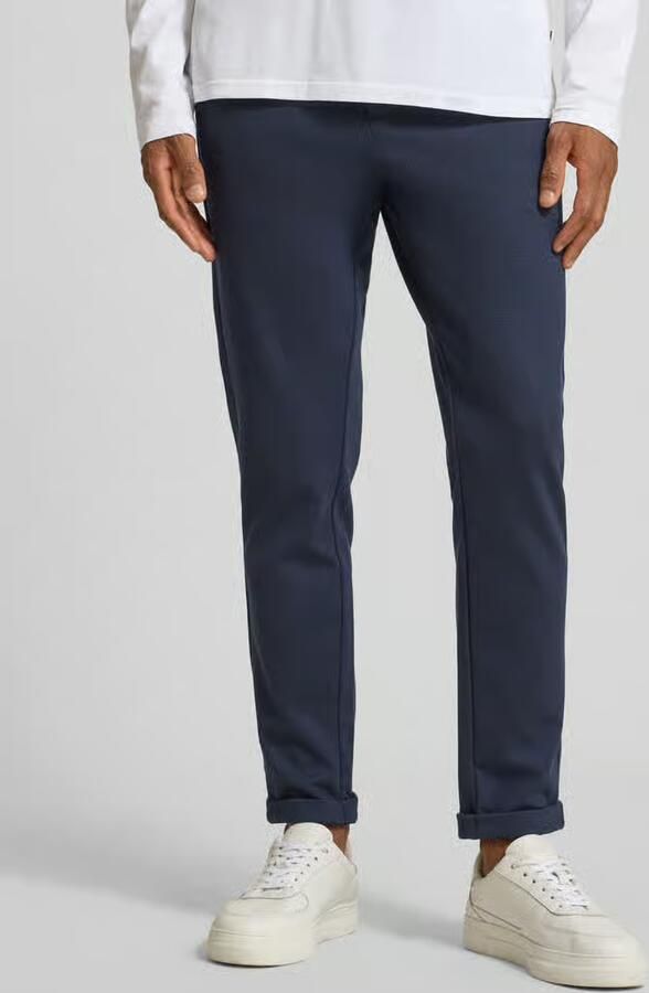 Lindbergh Slim fit stoffen broek met omgeslagen broekspijpen - Foto 9