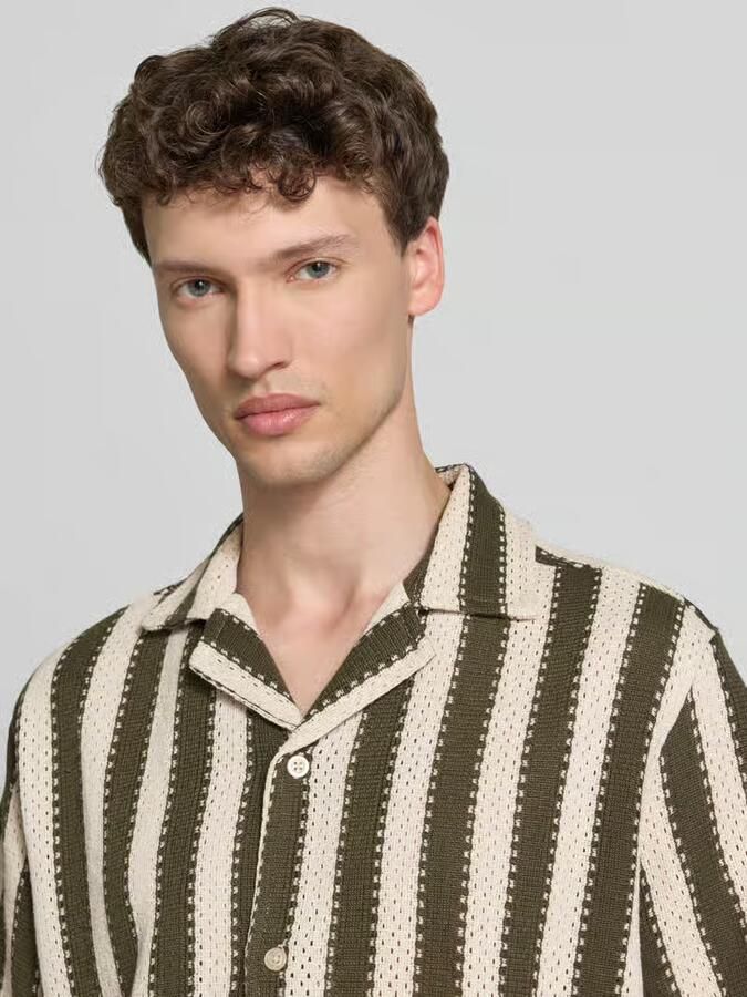 Lindbergh Modern fit vrijetijdsoverhemd met reverskraag