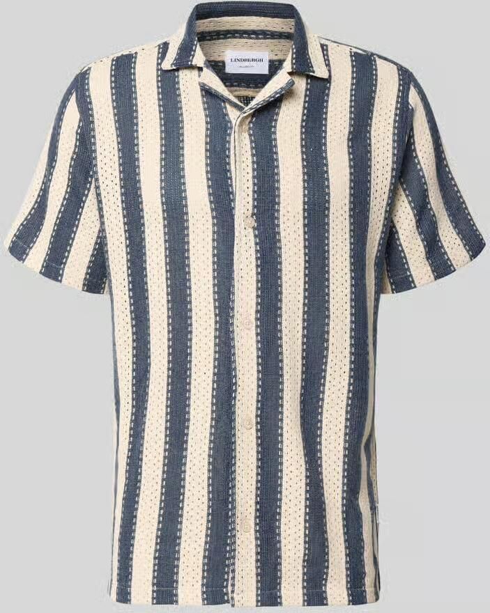 Lindbergh Modern fit vrijetijdsoverhemd met reverskraag - Foto 2