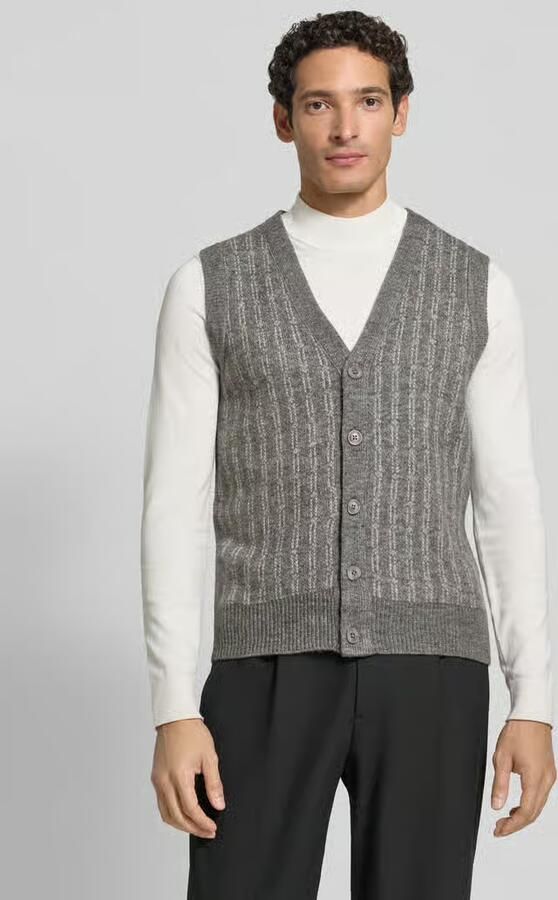 Lindbergh Mouwloos vest met v-hals en knoopsluiting - Foto 2