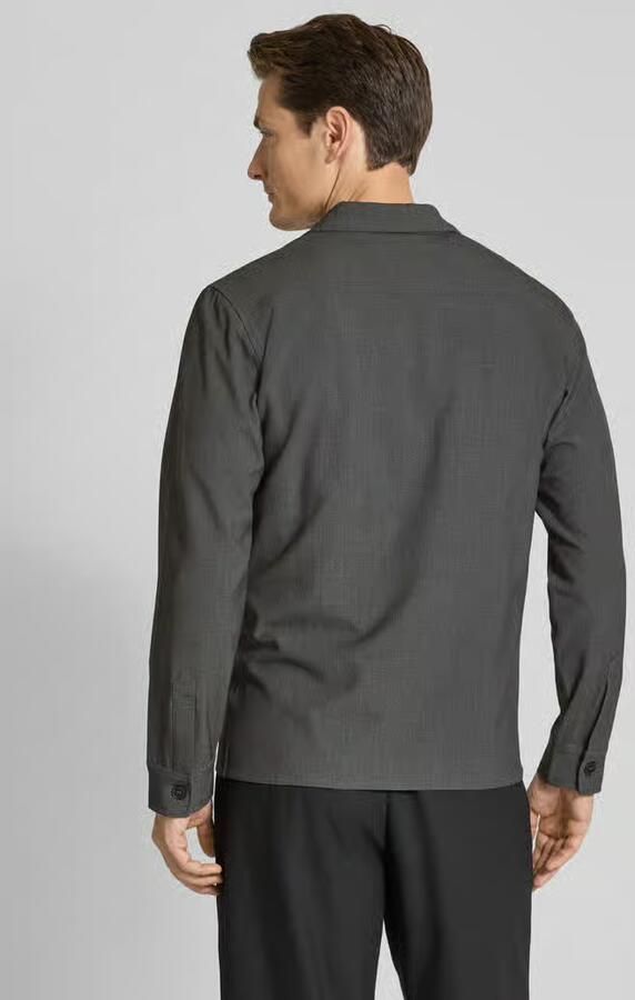 Lindbergh Relaxed fit overhemdjack met Kentkraag en borstzakken