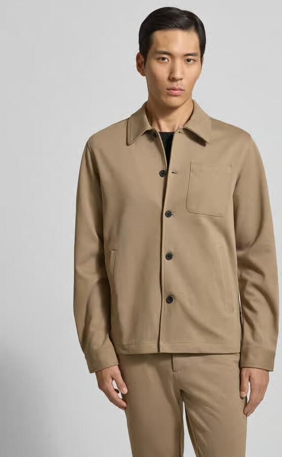 Lindbergh Regular fit overhemdjack met platte kraag - Foto 13