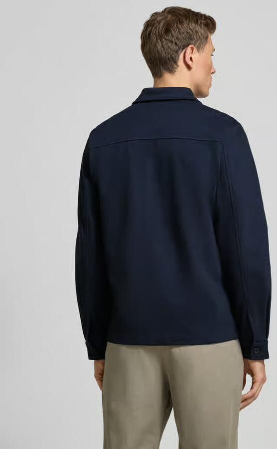 Lindbergh Regular fit overhemdjack met platte kraag
