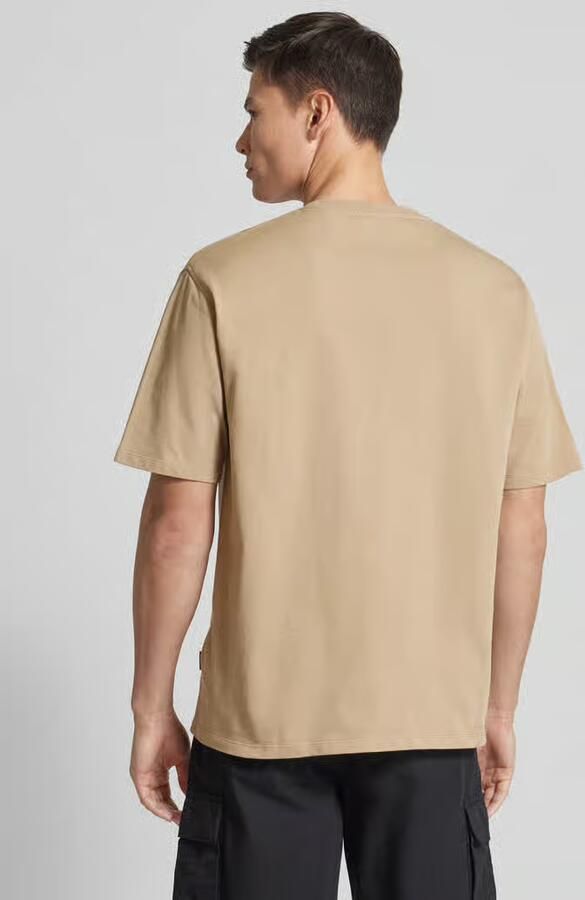Lindbergh Oversized T-shirt met labelprint