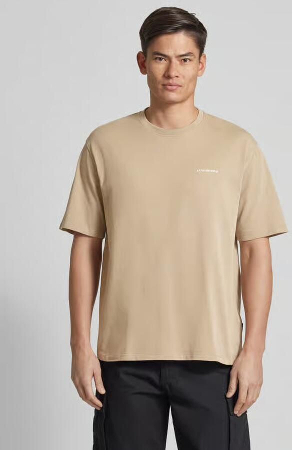 Lindbergh Oversized T-shirt met labelprint - Foto 2