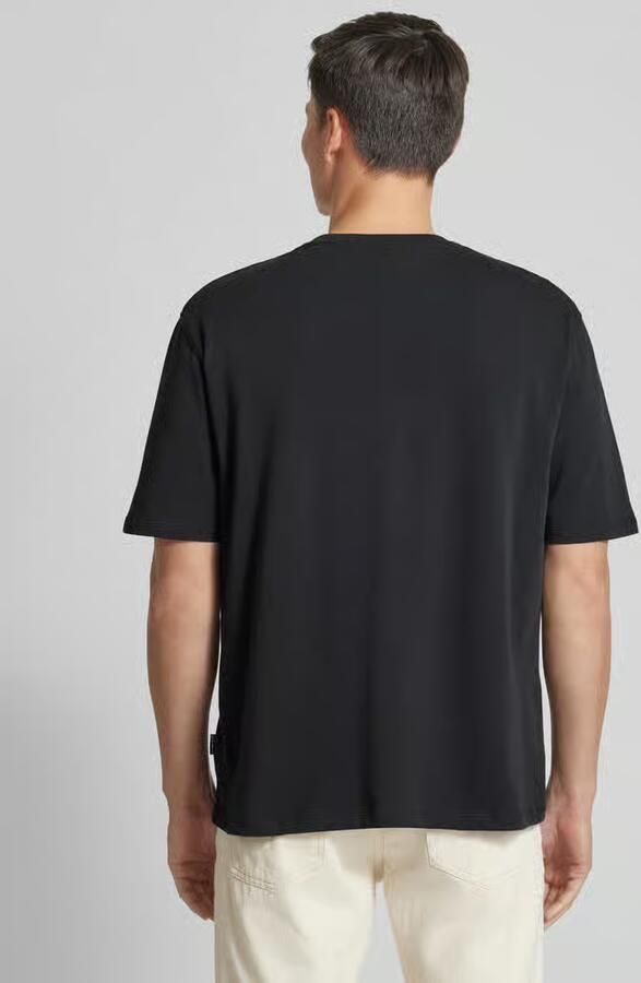 Lindbergh Oversized T-shirt met labelprint