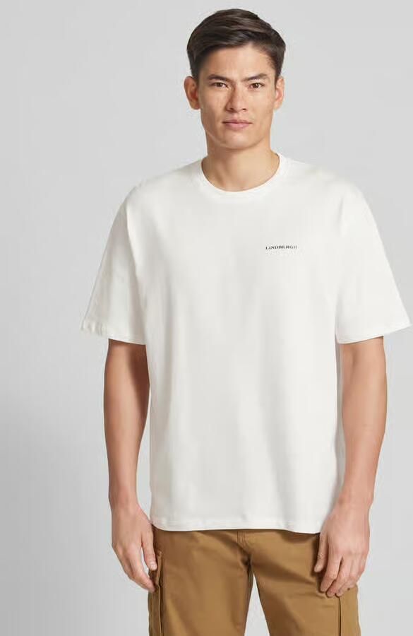 Lindbergh Oversized T-shirt met labelprint - Foto 2