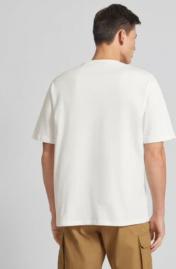 Lindbergh Oversized T-shirt met labelprint
