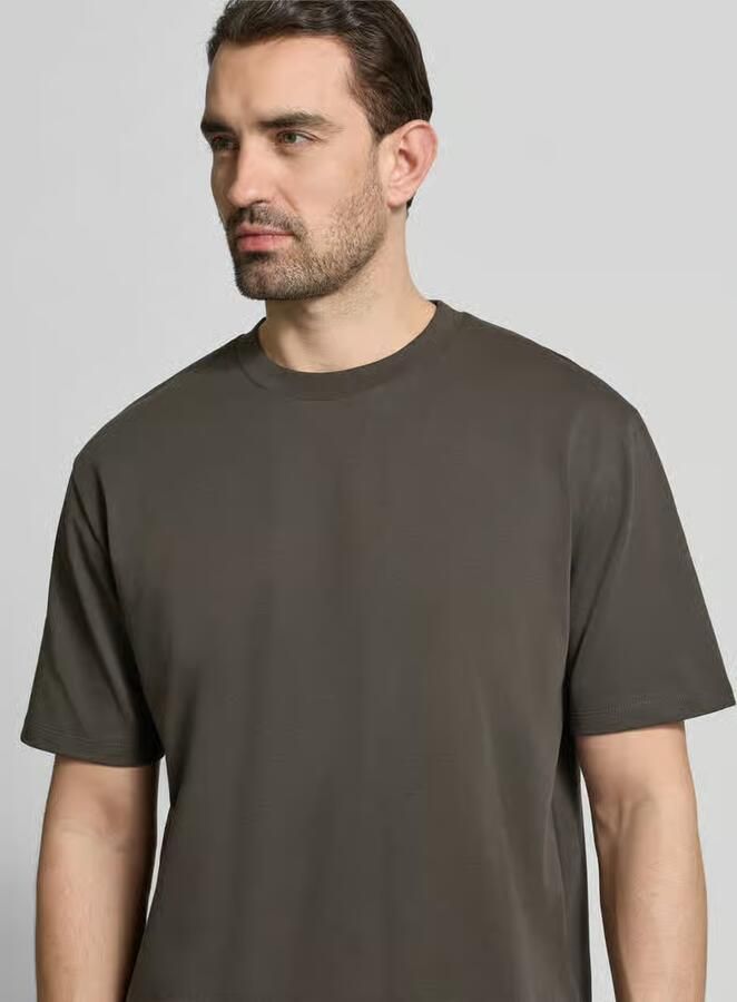 Lindbergh Oversized T-shirt met ronde hals