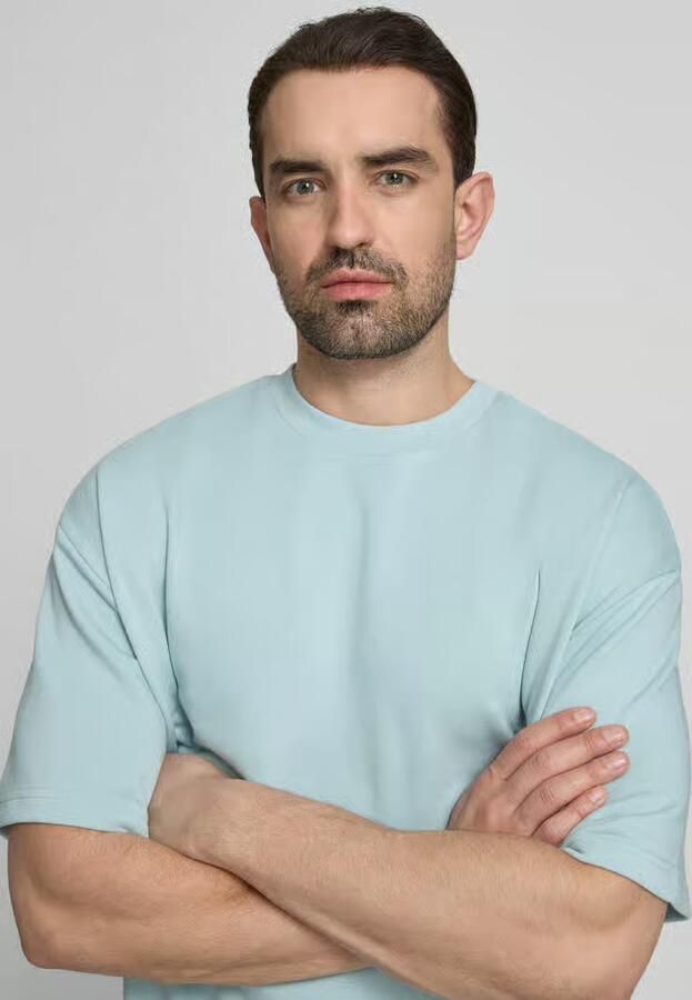 Lindbergh Oversized T-shirt met ronde hals