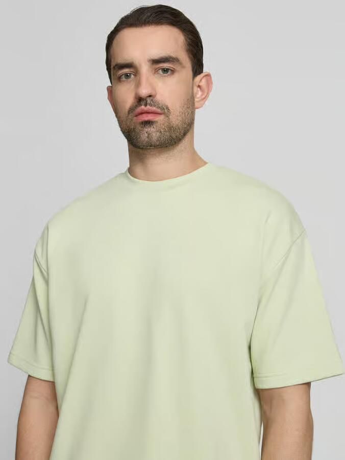 Lindbergh Oversized T-shirt met ronde hals