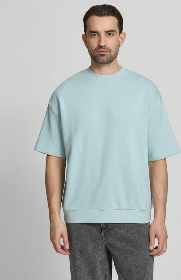 Lindbergh Oversized T-shirt met ronde hals - Foto 3