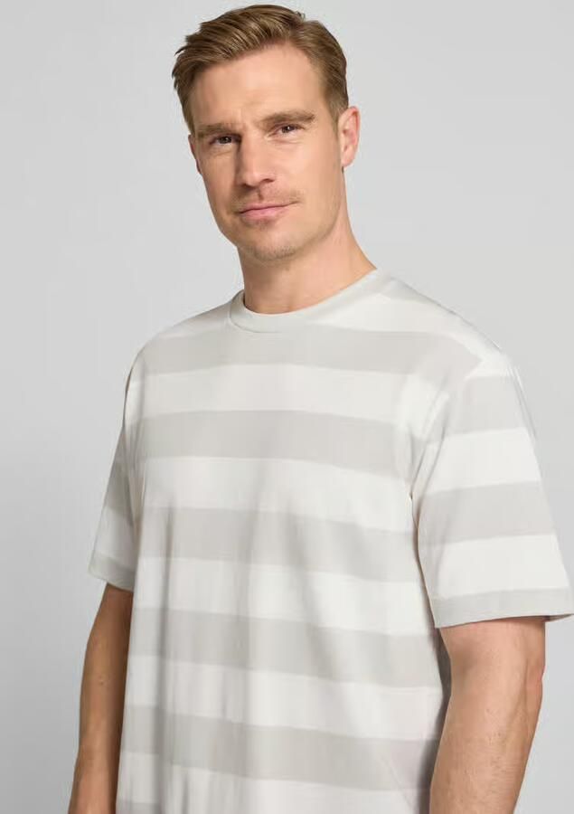 Lindbergh Oversized t-shirt met streepmotief en ronde hals - Foto 2