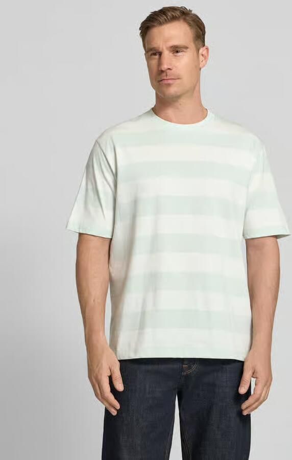 Lindbergh Oversized t-shirt met streepmotief en ronde hals - Foto 4