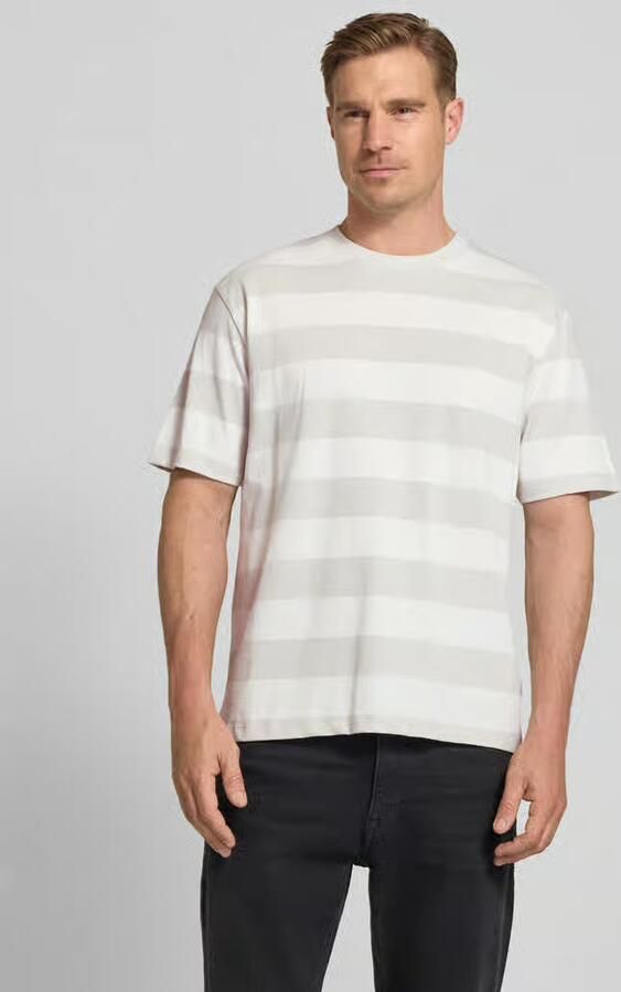 Lindbergh Oversized t-shirt met streepmotief en ronde hals - Foto 4