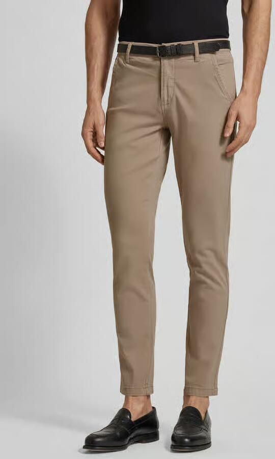LINDBERGH Chino met riem en stretch (2-delig) - Foto 7
