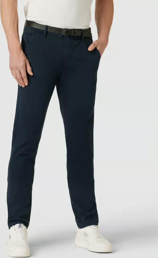 LINDBERGH Chino met riem en stretch (2-delig)