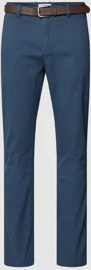 Lindbergh Regular fit chino met structuurmotief - Foto 2
