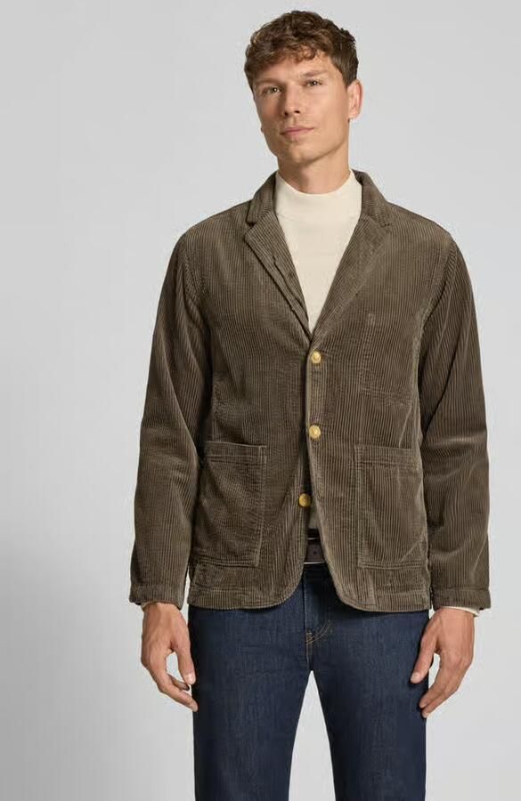 Lindbergh Regular fit colbert van corduroy met reverskraag - Foto 2