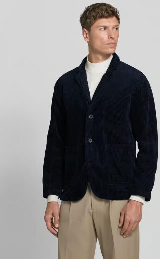 Lindbergh Regular fit colbert van corduroy met reverskraag - Foto 3