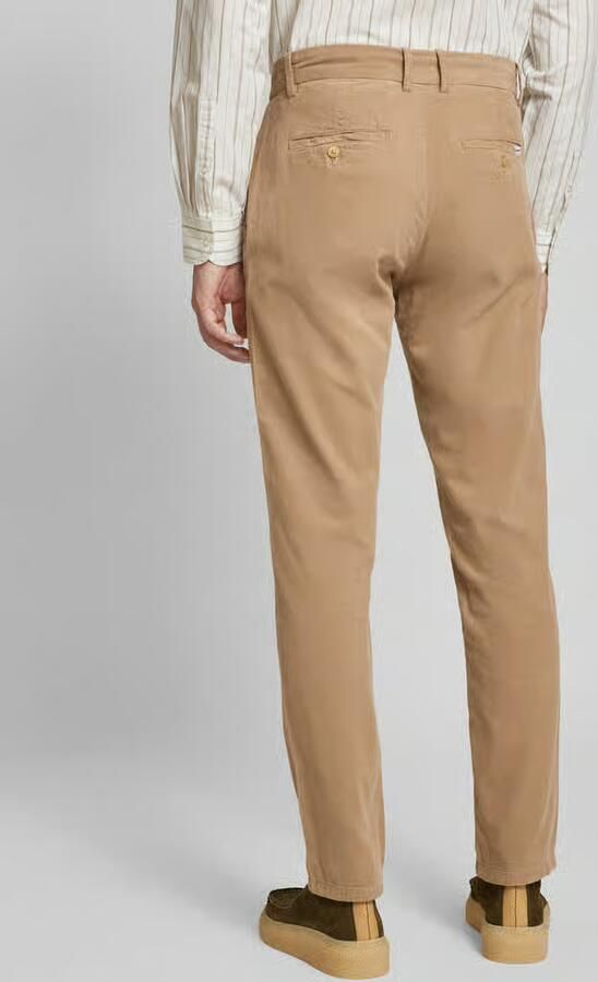 Lindbergh Regular fit corduroy broek met riemlussen - Foto 3
