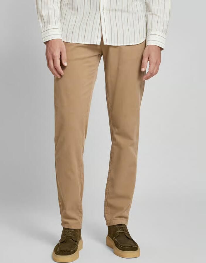 Lindbergh Regular fit corduroy broek met riemlussen - Foto 2