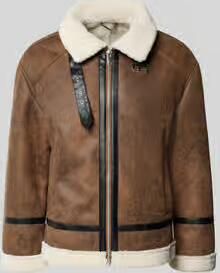 Lindbergh regular fit jack jas in leerlook