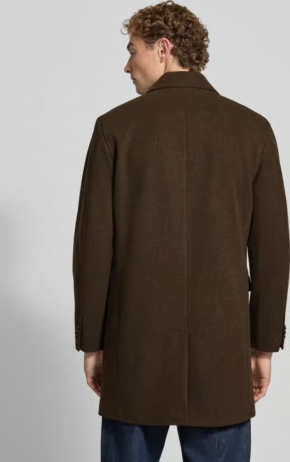 Lindbergh Regular Fit lange jas met reverskraag - Foto 2