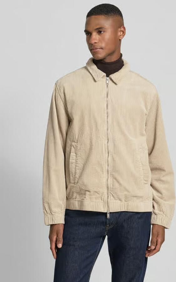 Lindbergh Regular fit overhemdjack in corduroy look met platte kraag Model 'Seersucker' - Foto 8