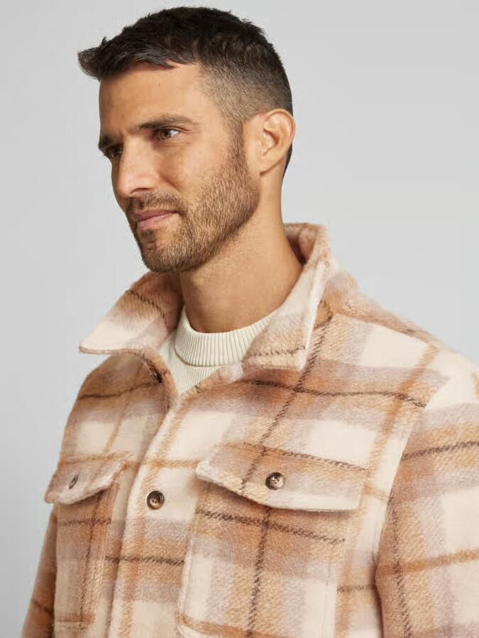 Lindbergh Regular fit overhemdjack met borstzakken