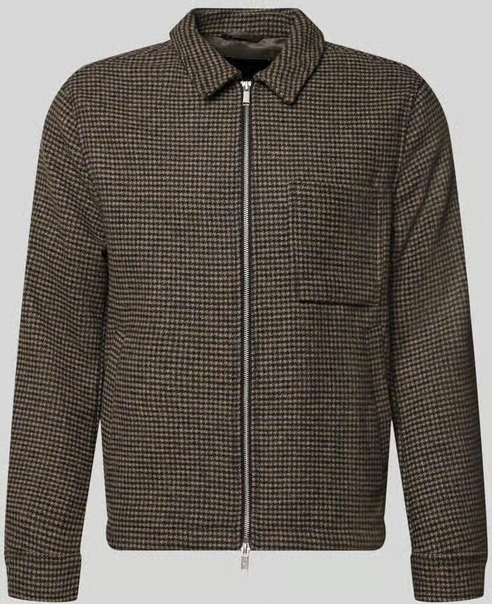 Lindbergh Regular fit overhemdjack met tweewegritssluiting